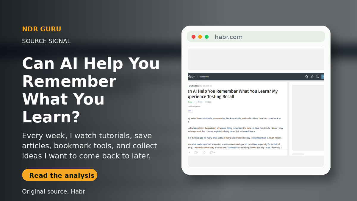 Can AI Help You Remember What You Learn? My Experience Testing Recall title image